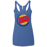 T-Shirts Vintage Royal / X-Small Burpees King Women's Triblend Racerback Tank