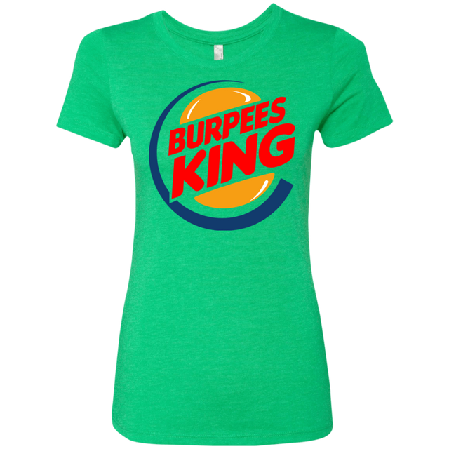 T-Shirts Envy / Small Burpees King Women's Triblend T-Shirt