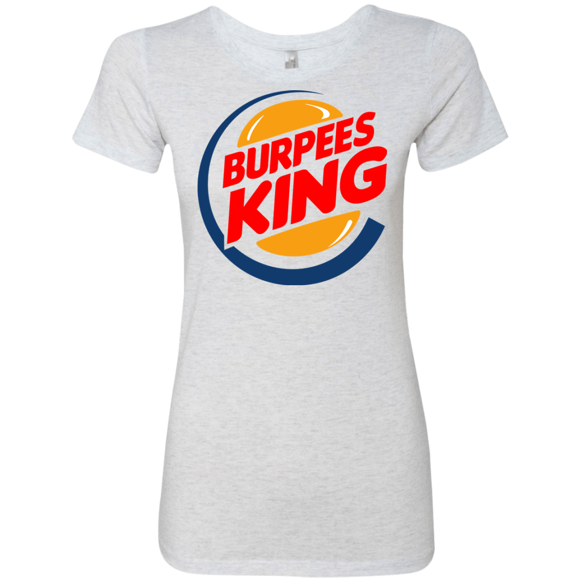 T-Shirts Heather White / Small Burpees King Women's Triblend T-Shirt