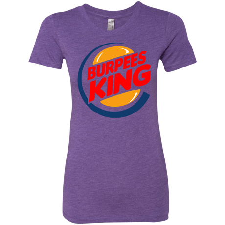 T-Shirts Purple Rush / Small Burpees King Women's Triblend T-Shirt