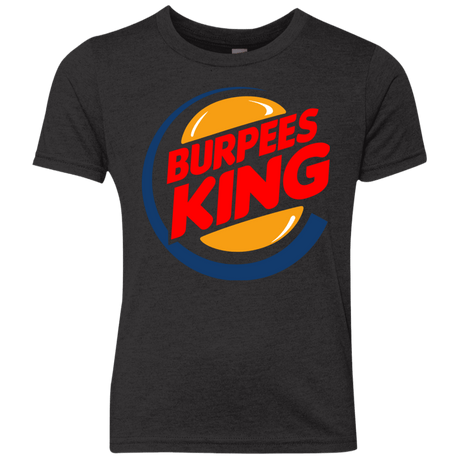 T-Shirts Vintage Black / YXS Burpees King Youth Triblend T-Shirt