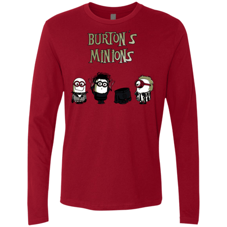 T-Shirts Cardinal / Small Burton's Minions Men's Premium Long Sleeve