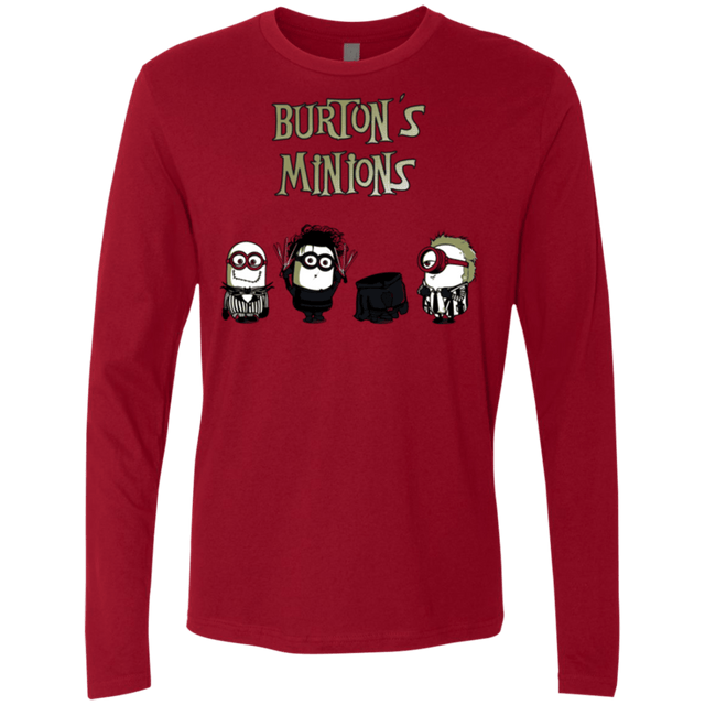 T-Shirts Cardinal / Small Burton's Minions Men's Premium Long Sleeve