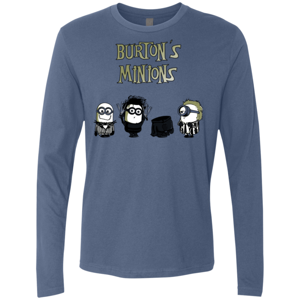 T-Shirts Indigo / Small Burton's Minions Men's Premium Long Sleeve