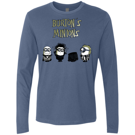 T-Shirts Indigo / Small Burton's Minions Men's Premium Long Sleeve