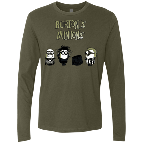 T-Shirts Military Green / Small Burton's Minions Men's Premium Long Sleeve