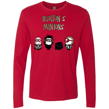 T-Shirts Red / Small Burton's Minions Men's Premium Long Sleeve