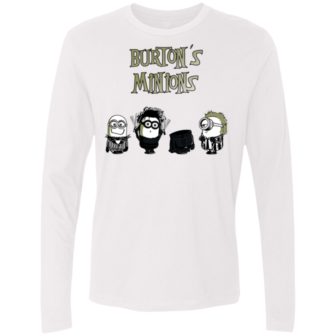 T-Shirts White / Small Burton's Minions Men's Premium Long Sleeve