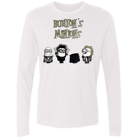 T-Shirts White / Small Burton's Minions Men's Premium Long Sleeve