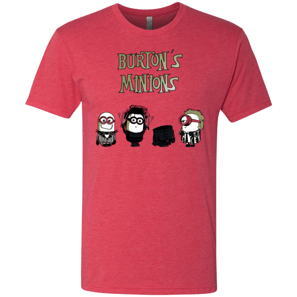 T-Shirts Vintage Red / Small Burton's Minions Men's Triblend T-Shirt