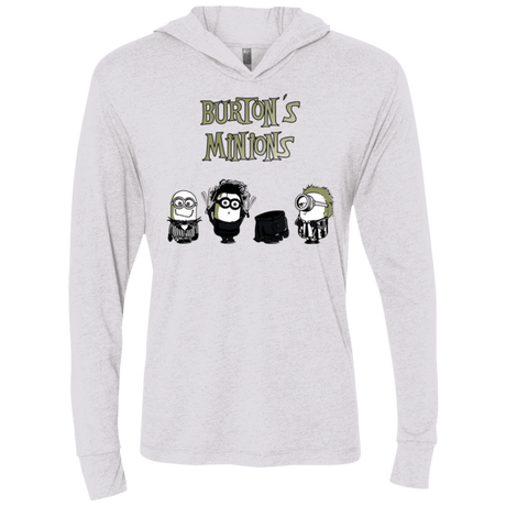 T-Shirts Heather White / X-Small Burton's Minions Triblend Long Sleeve Hoodie Tee