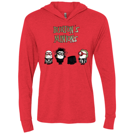 T-Shirts Vintage Red / X-Small Burton's Minions Triblend Long Sleeve Hoodie Tee