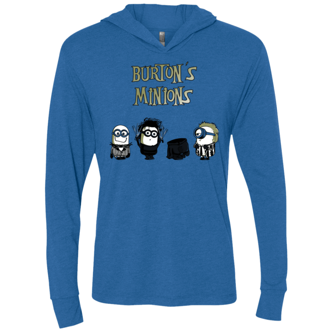T-Shirts Vintage Royal / X-Small Burton's Minions Triblend Long Sleeve Hoodie Tee