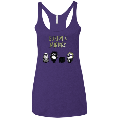T-Shirts Purple / X-Small Burton's Minions Women's Triblend Racerback Tank