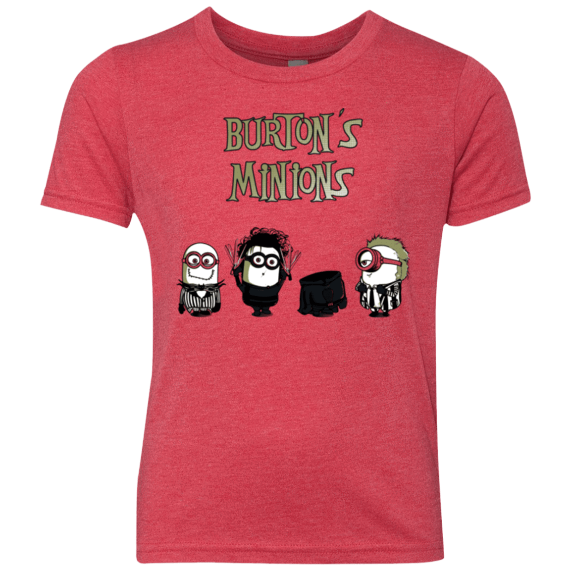 T-Shirts Vintage Red / YXS Burton's Minions Youth Triblend T-Shirt