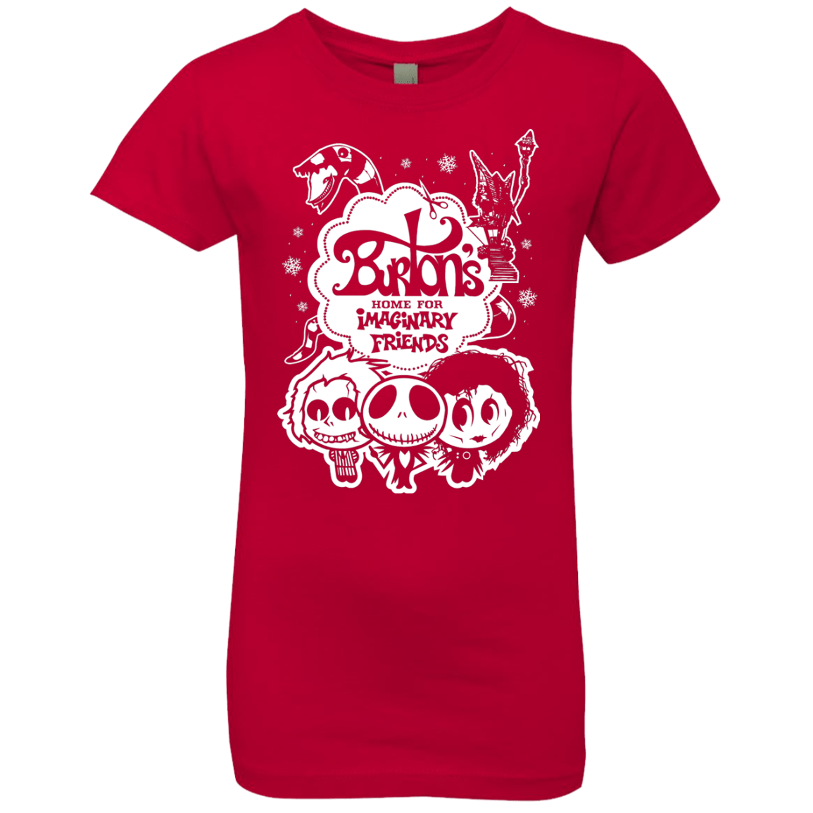T-Shirts Red / YXS Burtons Imaginary Friends Girls Premium T-Shirt