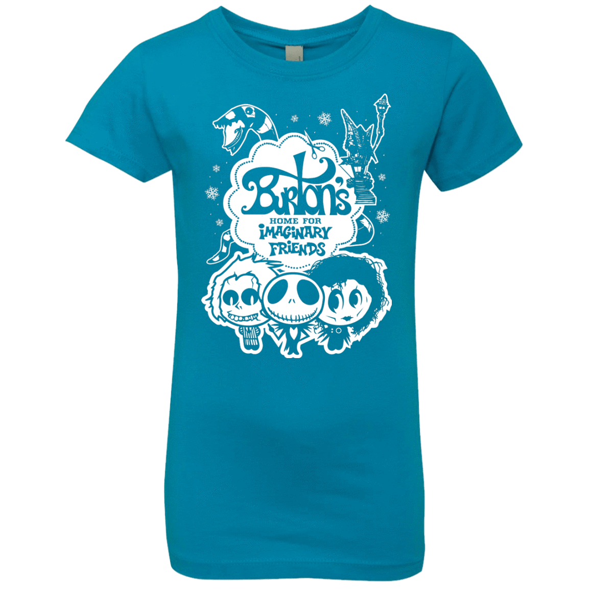 T-Shirts Turquoise / YXS Burtons Imaginary Friends Girls Premium T-Shirt