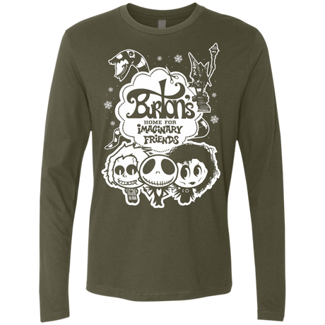 T-Shirts Military Green / Small Burtons Imaginary Friends Men's Premium Long Sleeve