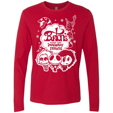 T-Shirts Red / Small Burtons Imaginary Friends Men's Premium Long Sleeve