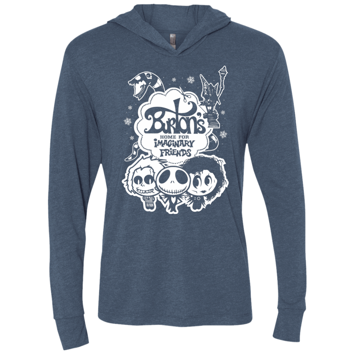 T-Shirts Indigo / X-Small Burtons Imaginary Friends Triblend Long Sleeve Hoodie Tee