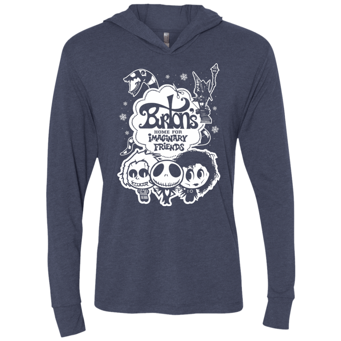 T-Shirts Vintage Navy / X-Small Burtons Imaginary Friends Triblend Long Sleeve Hoodie Tee