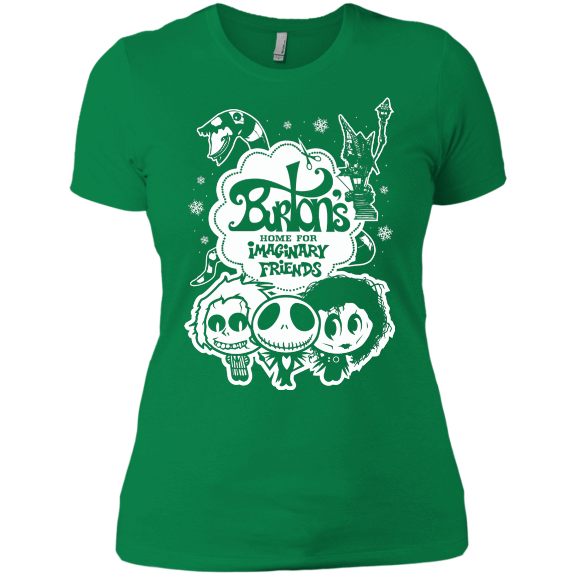 T-Shirts Kelly Green / X-Small Burtons Imaginary Friends Women's Premium T-Shirt