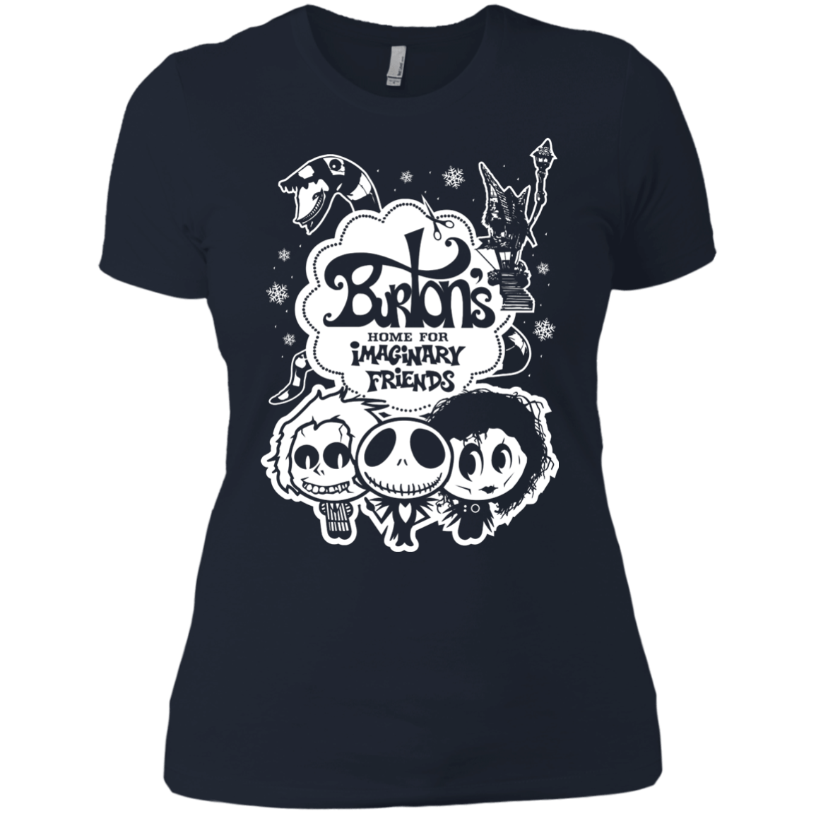 T-Shirts Midnight Navy / X-Small Burtons Imaginary Friends Women's Premium T-Shirt