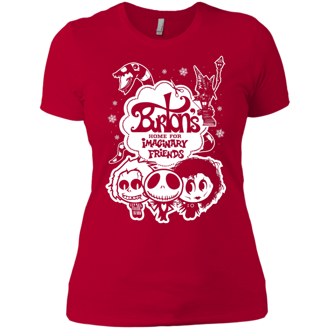 T-Shirts Red / X-Small Burtons Imaginary Friends Women's Premium T-Shirt