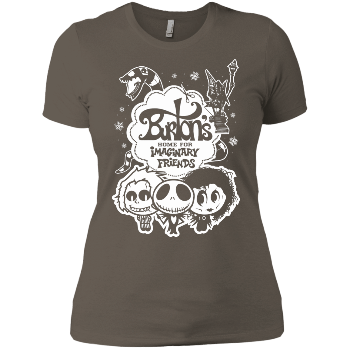 T-Shirts Warm Grey / X-Small Burtons Imaginary Friends Women's Premium T-Shirt