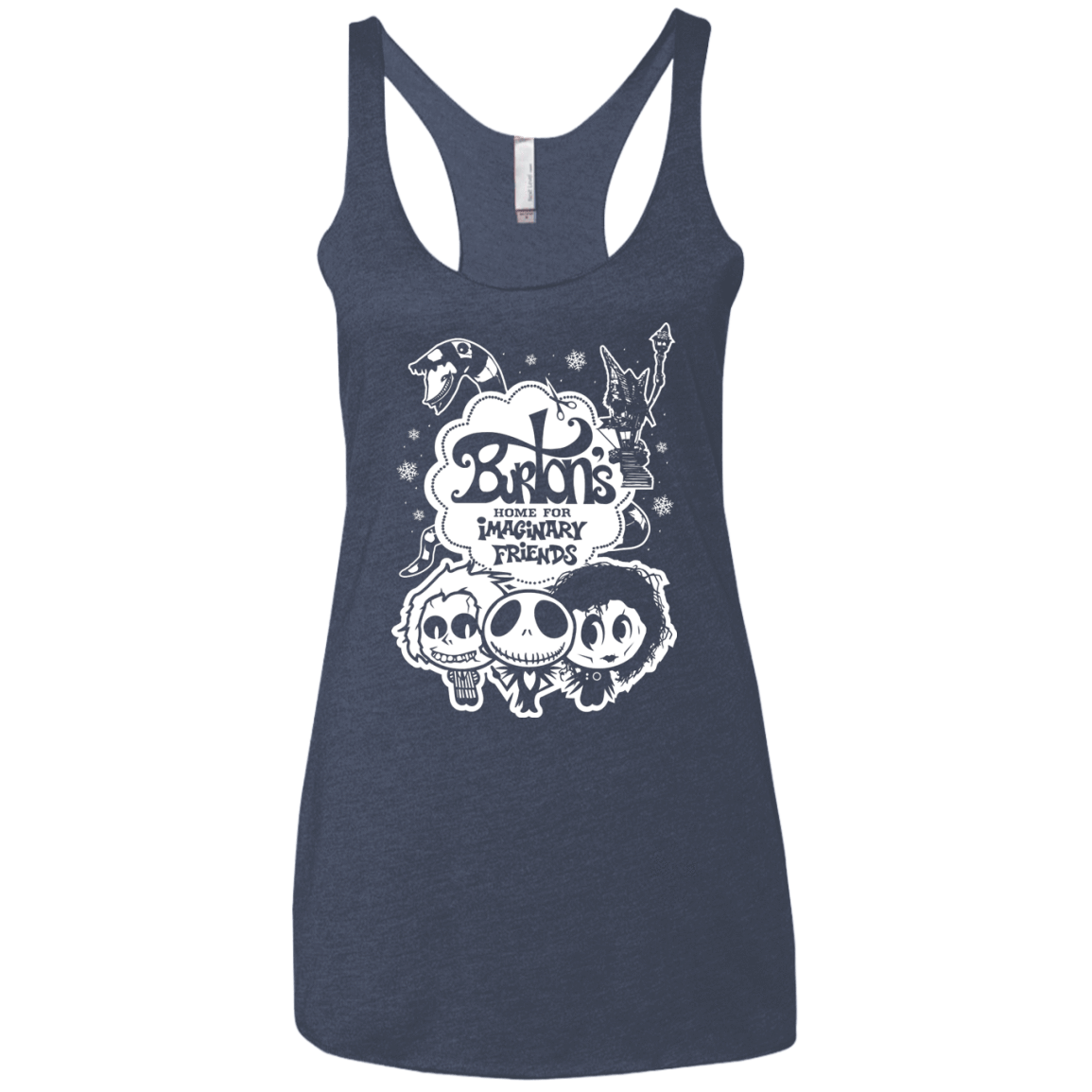 T-Shirts Vintage Navy / X-Small Burtons Imaginary Friends Women's Triblend Racerback Tank