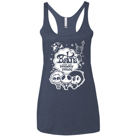 T-Shirts Vintage Navy / X-Small Burtons Imaginary Friends Women's Triblend Racerback Tank
