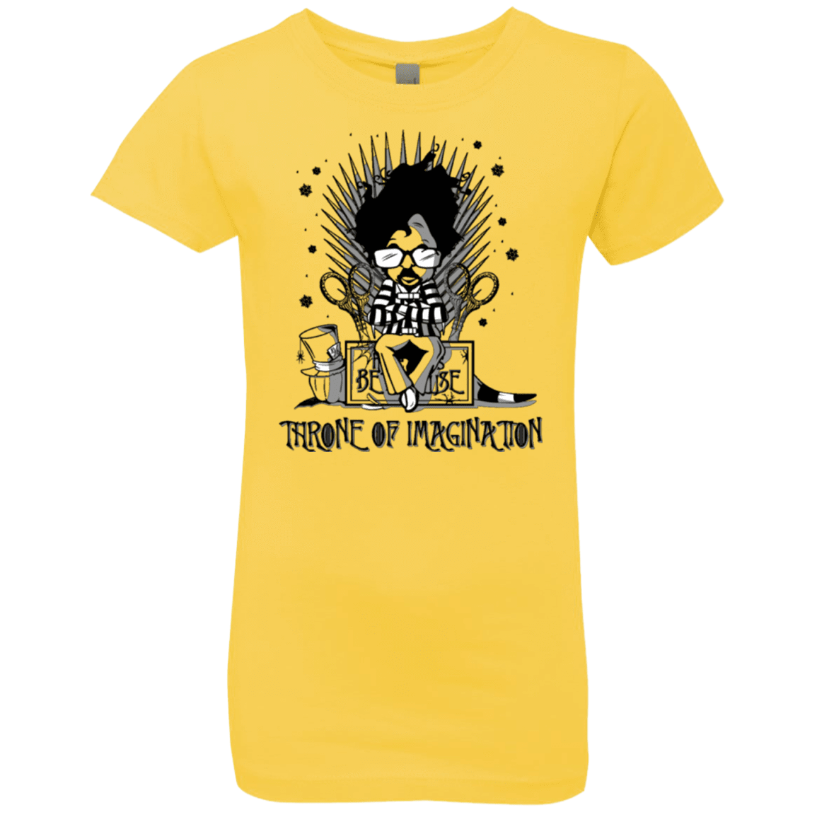 T-Shirts Vibrant Yellow / YXS Burtons Iron Throne Girls Premium T-Shirt