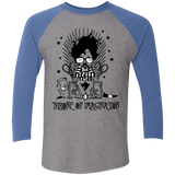 T-Shirts Premium Heather/ Vintage Royal / X-Small Burtons Iron Throne Men's Triblend 3/4 Sleeve