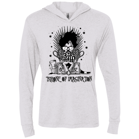 T-Shirts Heather White / X-Small Burtons Iron Throne Triblend Long Sleeve Hoodie Tee