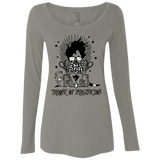 T-Shirts Venetian Grey / Small Burtons Iron Throne Women's Triblend Long Sleeve Shirt