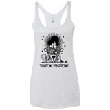 T-Shirts Heather White / X-Small Burtons Iron Throne Women's Triblend Racerback Tank