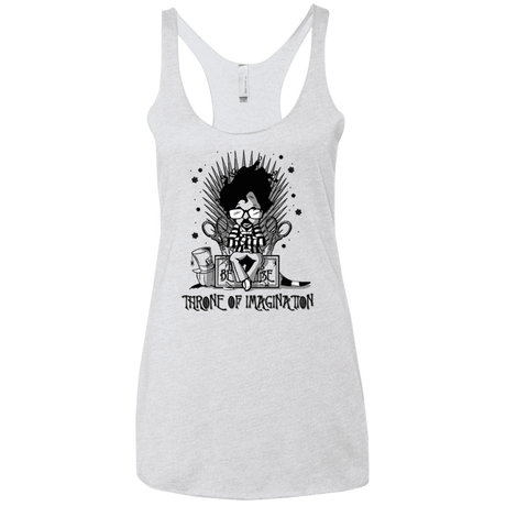 T-Shirts Heather White / X-Small Burtons Iron Throne Women's Triblend Racerback Tank