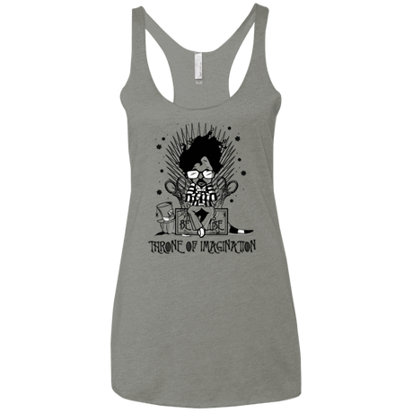 T-Shirts Venetian Grey / X-Small Burtons Iron Throne Women's Triblend Racerback Tank