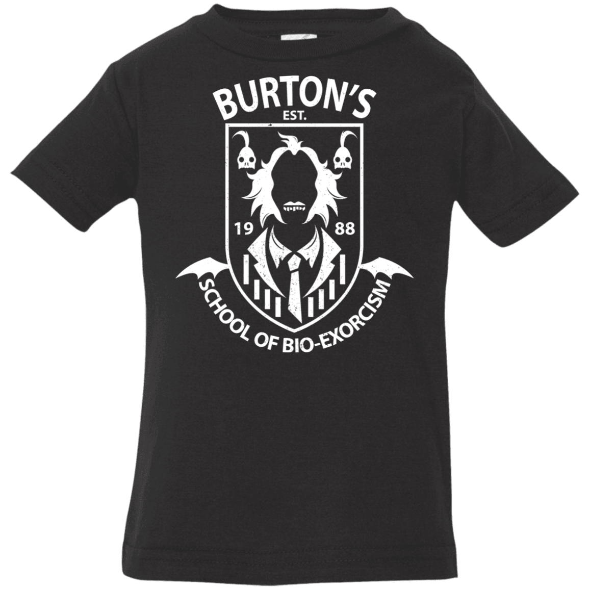 T-Shirts Black / 6 Months Burtons School of Bio Exorcism Infant Premium T-Shirt