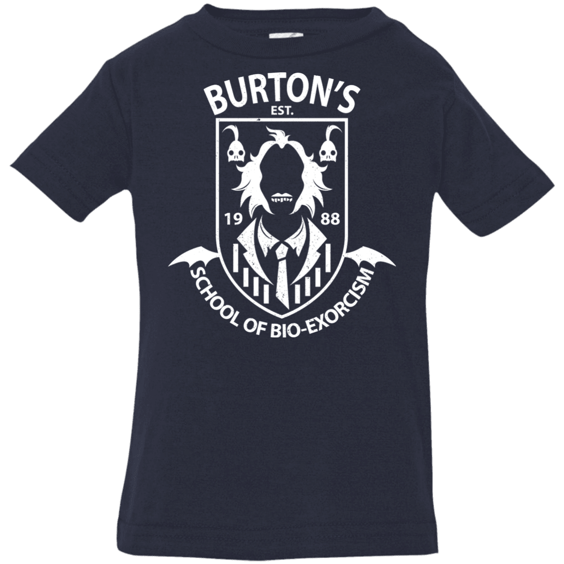 T-Shirts Navy / 6 Months Burtons School of Bio Exorcism Infant Premium T-Shirt