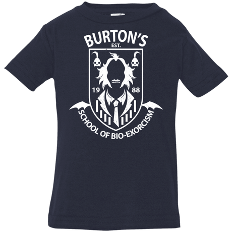 T-Shirts Navy / 6 Months Burtons School of Bio Exorcism Infant Premium T-Shirt