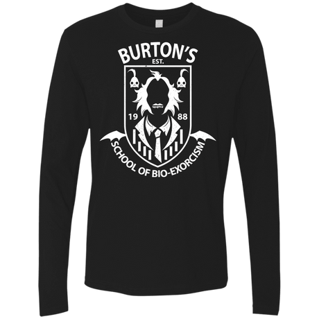 T-Shirts Black / Small Burtons School of Bio Exorcism Men's Premium Long Sleeve