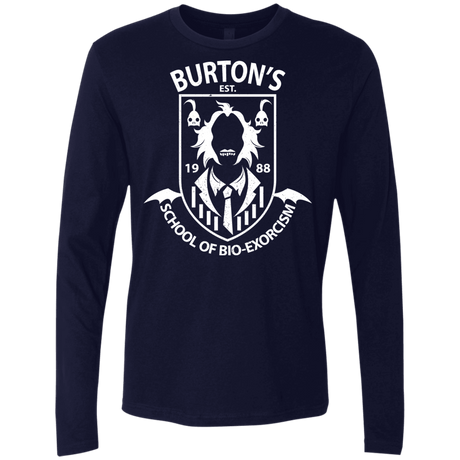 T-Shirts Midnight Navy / Small Burtons School of Bio Exorcism Men's Premium Long Sleeve