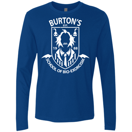 T-Shirts Royal / Small Burtons School of Bio Exorcism Men's Premium Long Sleeve