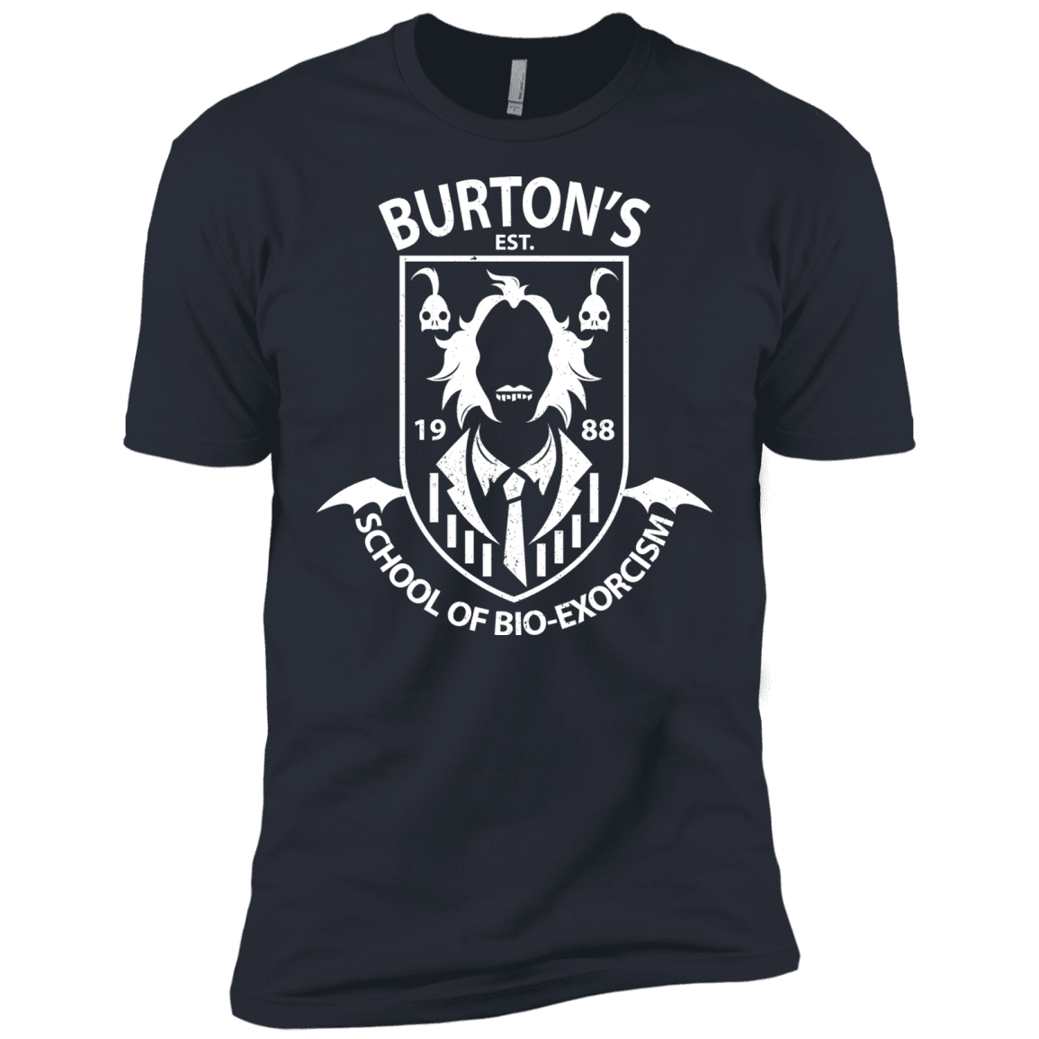 T-Shirts Indigo / X-Small Burtons School of Bio Exorcism Men's Premium T-Shirt