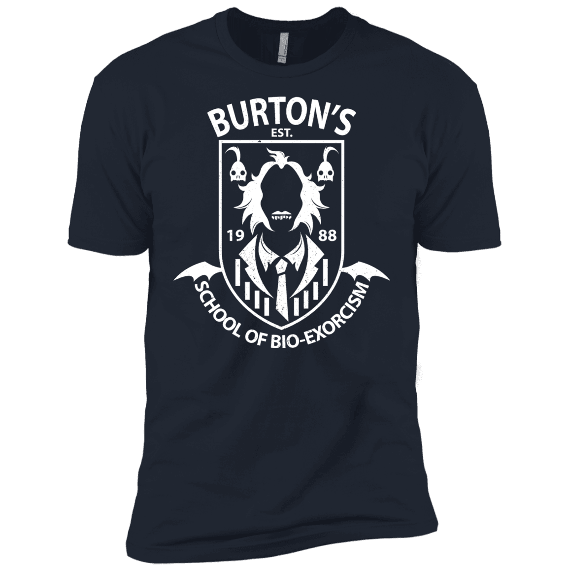 T-Shirts Midnight Navy / X-Small Burtons School of Bio Exorcism Men's Premium T-Shirt