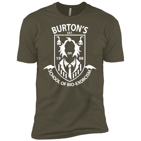 T-Shirts Military Green / X-Small Burtons School of Bio Exorcism Men's Premium T-Shirt