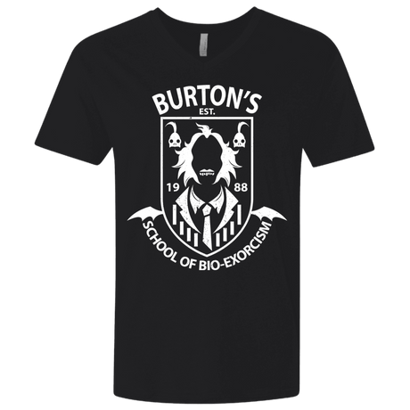 T-Shirts Black / X-Small Burtons School of Bio Exorcism Men's Premium V-Neck