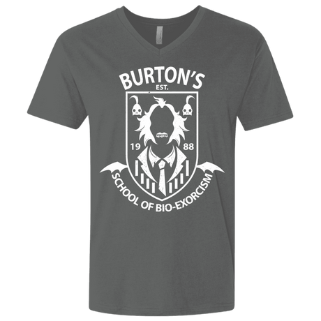 T-Shirts Heavy Metal / X-Small Burtons School of Bio Exorcism Men's Premium V-Neck