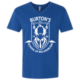 T-Shirts Royal / X-Small Burtons School of Bio Exorcism Men's Premium V-Neck